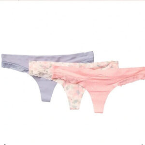 Jessica Simpson Dreamy Watercolor Thong - Pack of 3, Medium, NWT